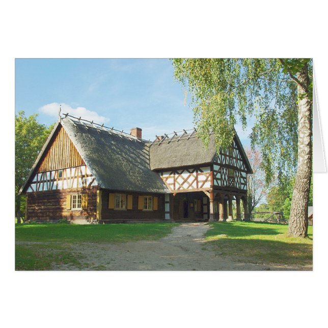 Antiga Casa de Madeira - Cartão (Frente Horizontal)