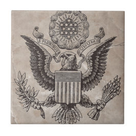 Antiga Casaco de Azulejo de Armas Americana