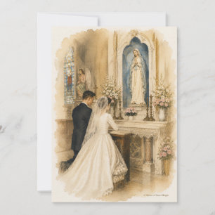 Antiga Devocional Católica Bridal Lourdes Mariana