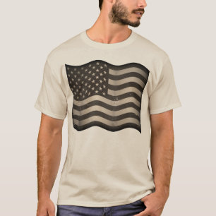 Antiga T-shirt da bandeira americana