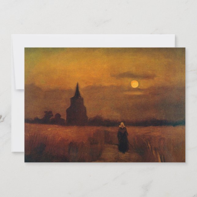 Antiga Torre nos Campos por Vincent van Gogh (Frente)