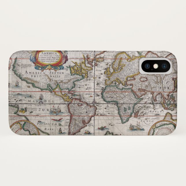 Antigas Capas de telefone de Mapa Mundial (Verso (Horizontal))