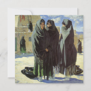 Antigo Americano Nativo, Taos Girls por Walter Ufe