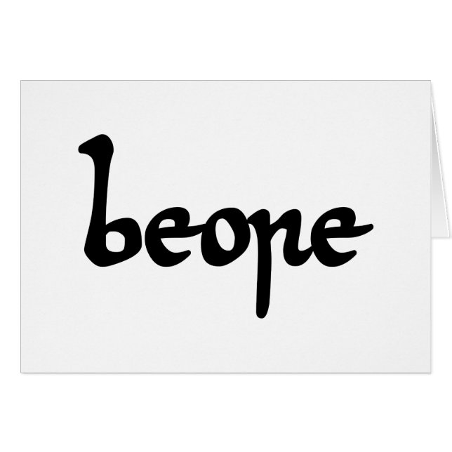 Antigo Cartão de Saudação de Cerveja em Inglês (Frente Horizontal)