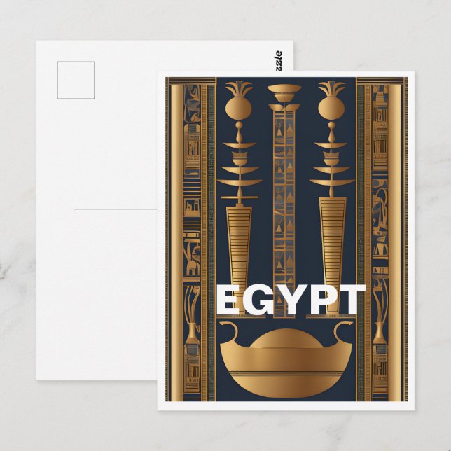 Antigo cartão postal Egito (Frente/Verso)