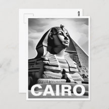 Antigo cartão postal Egito