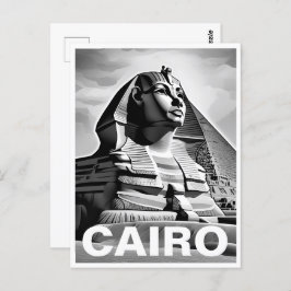 Antigo cartão postal Egito