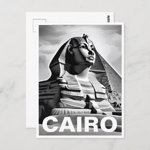 Antigo cartão postal Egito