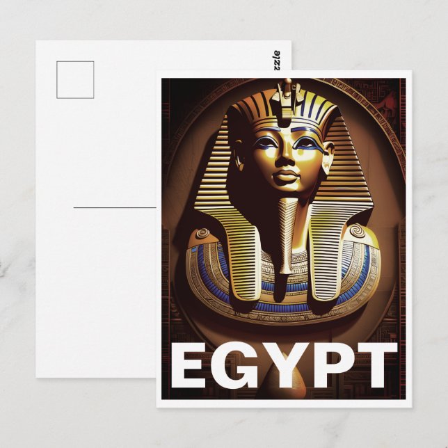 Antigo cartão postal Egito (Frente/Verso)