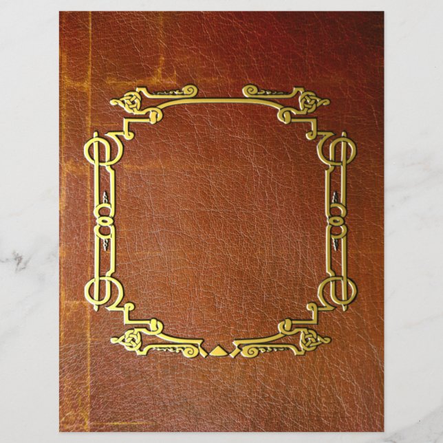 Antigo Efeito Vintológico Faux Couro Escrapbook (Frente)