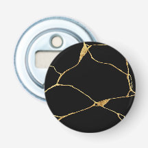 Antigo Kintsukuroi Dourado Negro