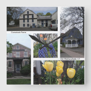 Antigo Wethersfield CT - Relógio de Parede Ferre C