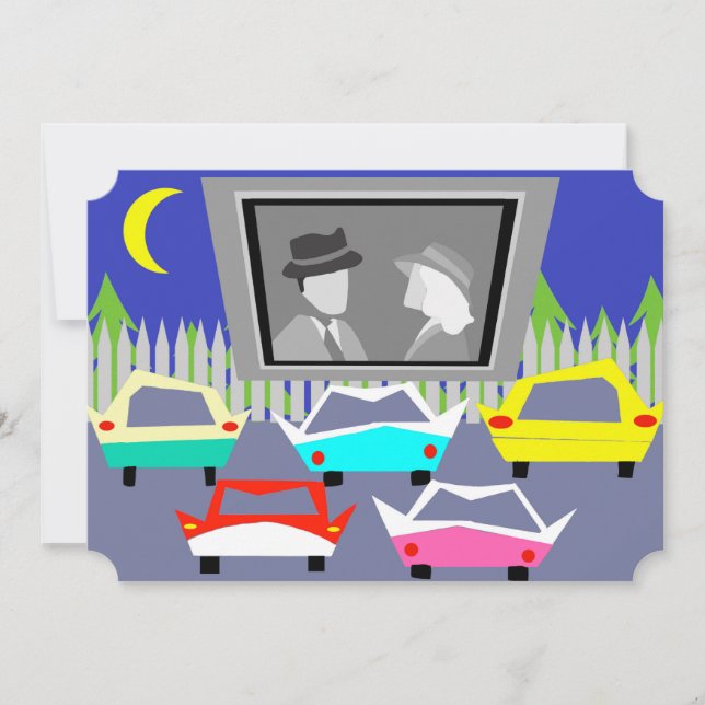 Antigos Convites de festas de cinema de Hollywood (Frente)