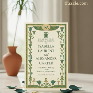 Antigos convites para casamentos sagrados egípcios