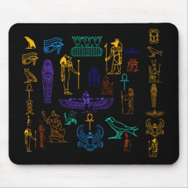 Antigos Hieroglifos Mousepad do Egito