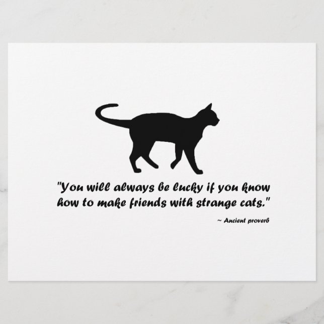 Antigos Proverbos de Gatos (Frente)