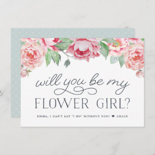 Antiguidade Peony Você Será Meu Cartão De Menina