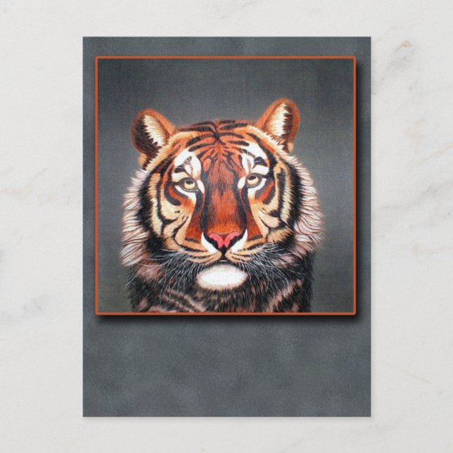 Antiguidade Tigre da China sobre Cartões (Frente)