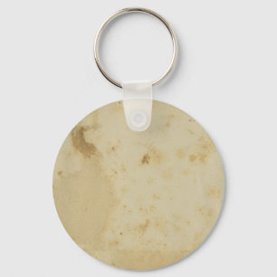 Antiguidade vazia chaveiro redondo manchado do