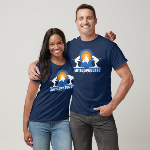 Antílope Butte Ski Sunset Retro T-Shirt