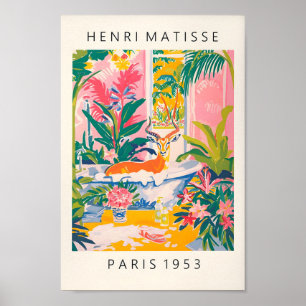 Antílope Na Impressão De Arte De Banheira, Matisse
