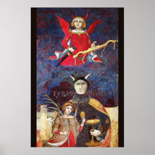 ANTÍQUIO RENAISSANCE TAROTS 15 / POSTER DO DIABO