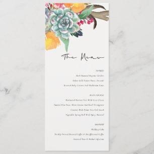ANTLER BOHEMIAN WATERCOLOR MENU