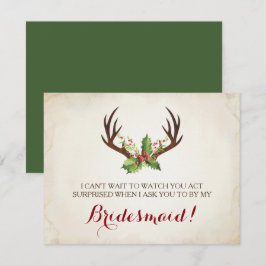 Antlers engraçados dos cervos do ~ do cartão da