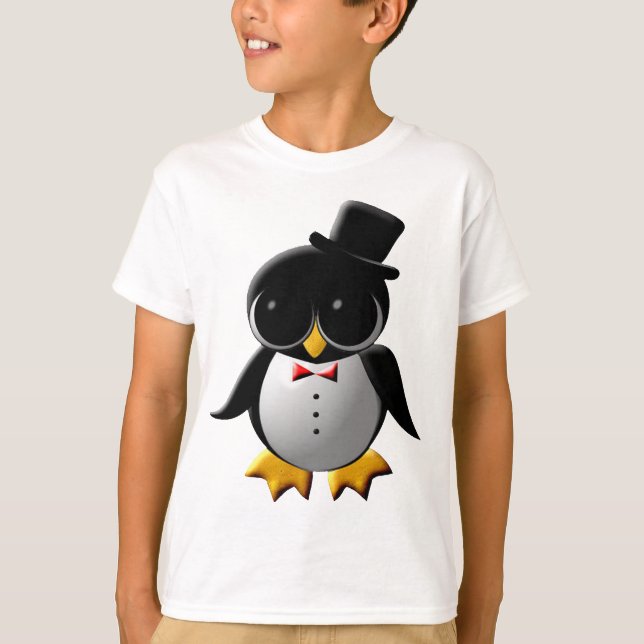 Antonio, o T-Shirt Pinguin (Frente)