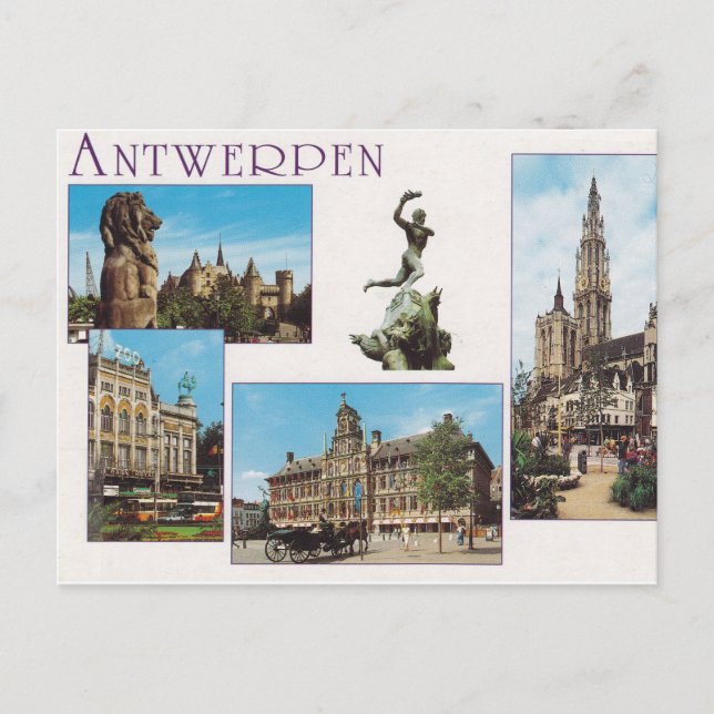 Antwerpen - Cartão postal (Frente)
