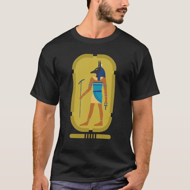 Anubis Egípcio Deus Da Camisa De Mumificação (Frente)