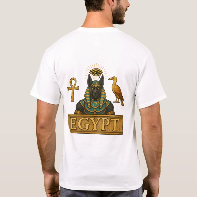 Anubis & Thoth | Egyptian Symbols - T-Shirt (Verso)