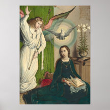 Anunciação - Poster Juan de Flandes de Belas Artes