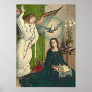 Anunciação - Poster Juan de Flandes de Belas Artes