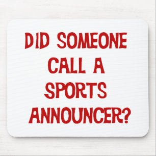 Anunciador de esportes Mousepad