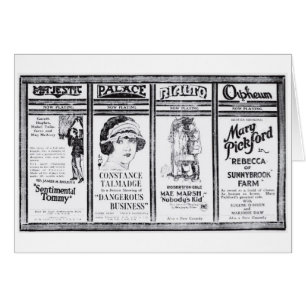 Anúncio 1921 de Mary Pickford Constance Talmadge