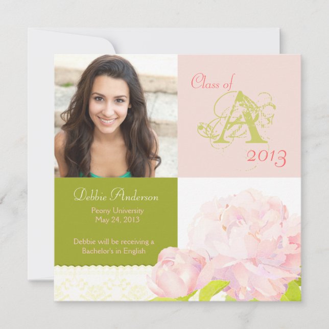 Anúncio 2013 do monograma da graduação da (Frente)