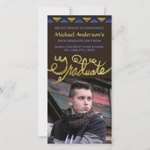 Anúncio 2023 Graduação Faux Dourada Tipografia Moderna