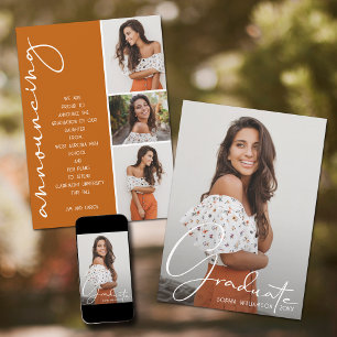 Anúncio 4 Cor de Foto Laranja Queimada