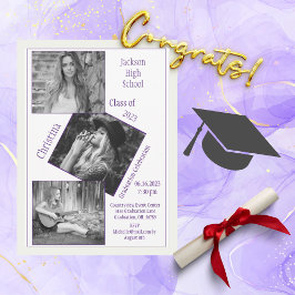 Anúncio 4 Graduação Personalizada de Colagem de Fotos