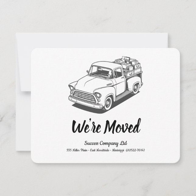 Anúncio 50 Caminhão Personalizar Endereço do Office (Frente)