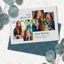 Anúncio 5 Cinza de Teal Colégio de Fotos