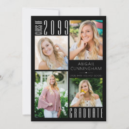 Anúncio 5 Foto Preta para Graduação Moderna