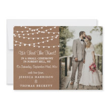 A Coleção de Casamentos Rustic Kraft String Lights