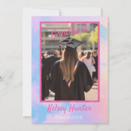 Anúncio A Era Da Graduação De Nuvens De Pastel Tem Uma Lit