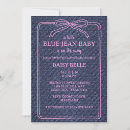 Anúncio A Little Blue Jean Baby Denim Girl Baby Shower