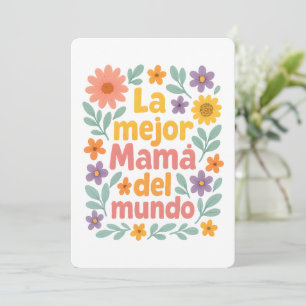 Anúncio A Melhor Mamãe Do Mundo Floral Colorido