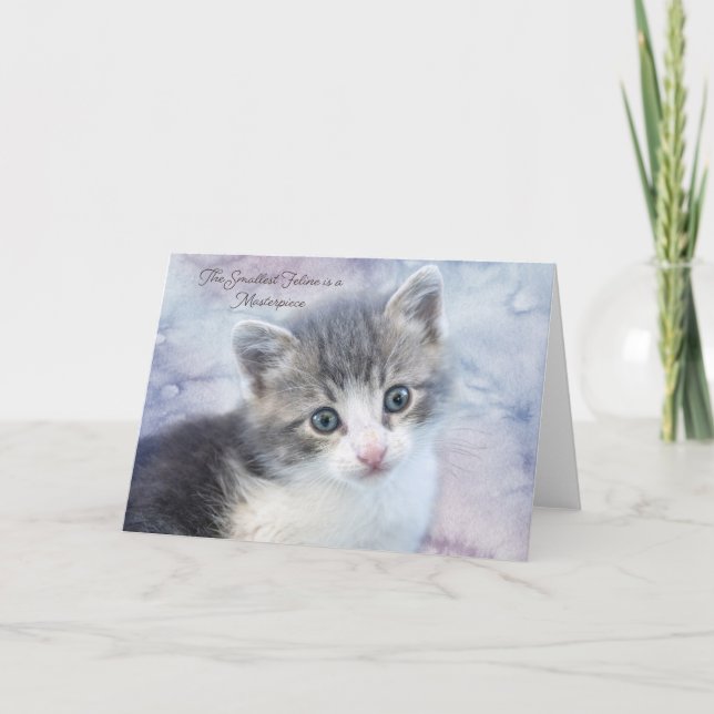 Anúncio A menor placa de nota felina (Frente)