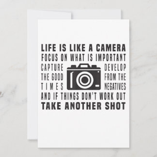 Anúncio A Vida De Fotógrafo É Como Uma Fotografia De Câmer