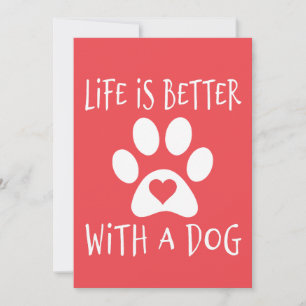 Anúncio A Vida É Melhor Com Um Cão - Amantes de Cães